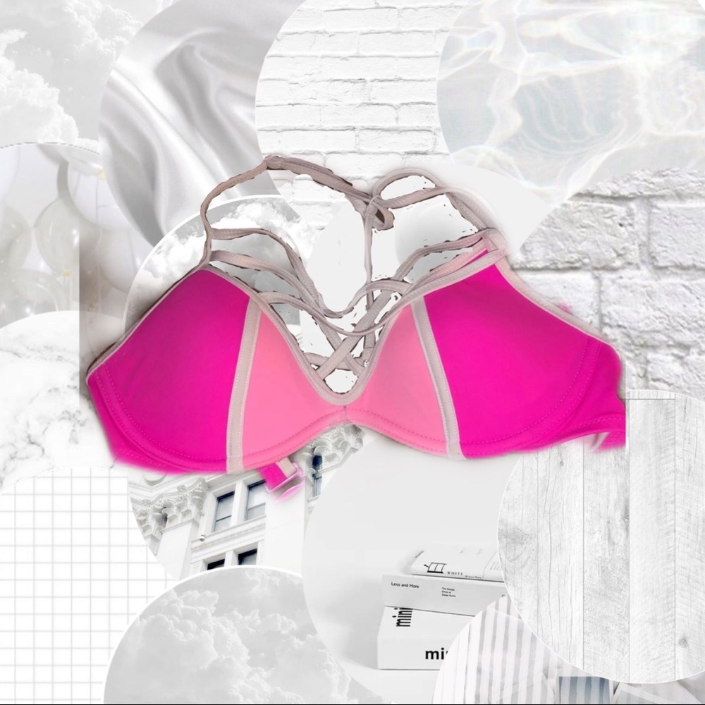 PINK Victoria’s Secret Strappy Push Up Bikini
